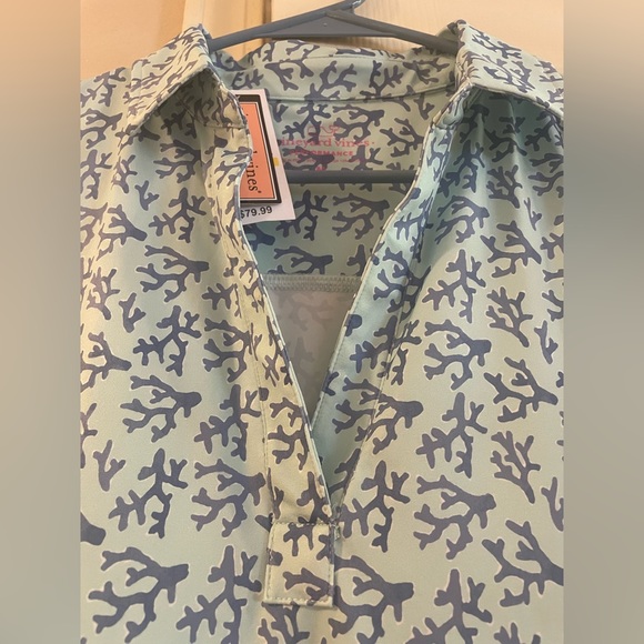 NWT Vineyard Vines Performance Coral Lucaya Dress - Picture 7 of 9